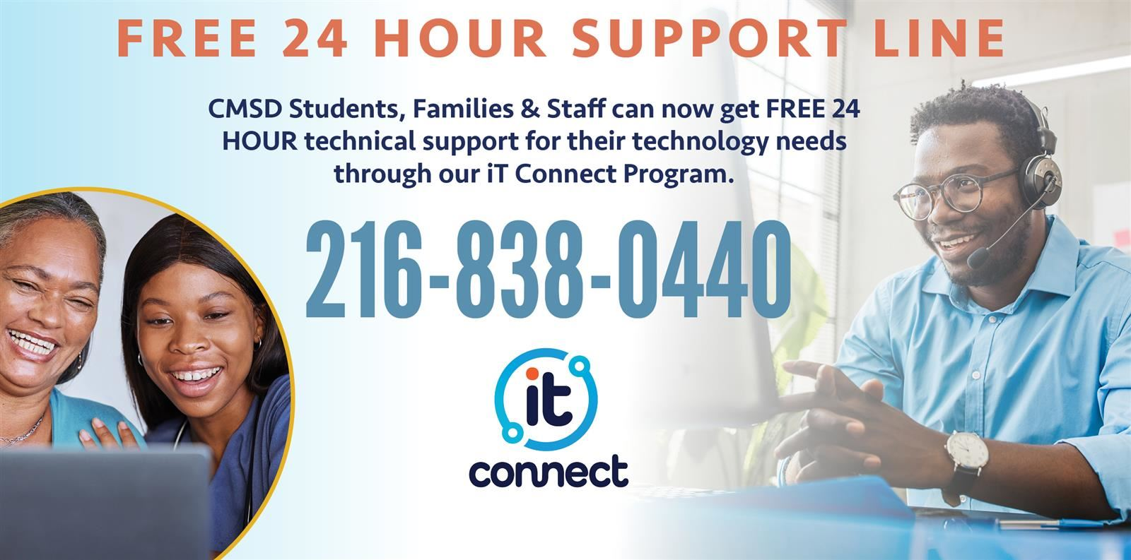 Free 24 Support Line for IT
